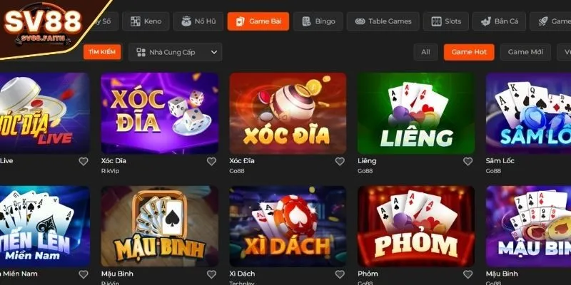 Sơ lược về Game Bài SV88